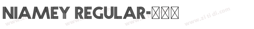 Niamey Regular字体转换